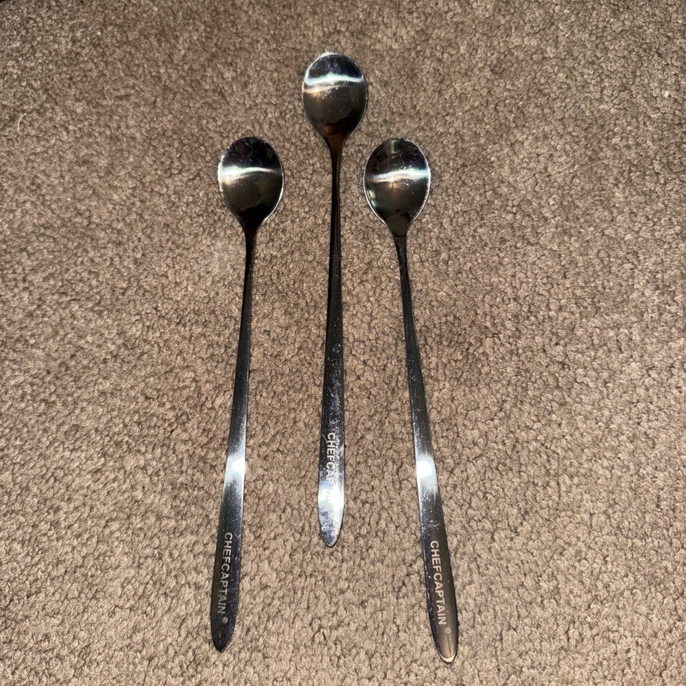 Chef Captain Long Handle Ice Tea Spoons, drink mixers
